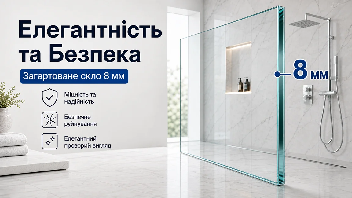 Загартоване скло 8 мм